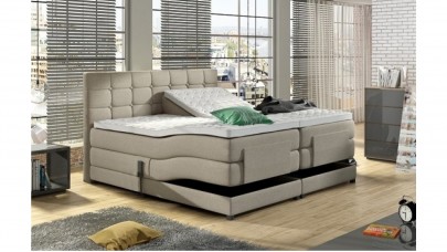 Elektrische Boxspring Bulut compleet met split topper