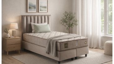 Twijfelaar Opberg Boxspring Gold 120x200