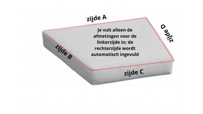 Trapezium Matras op maat