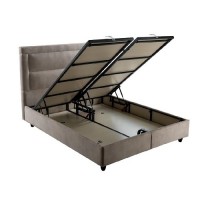 Boxspring met opbergruimte - eenpersoons