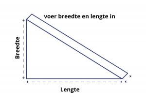 Driehoekig matras op maat